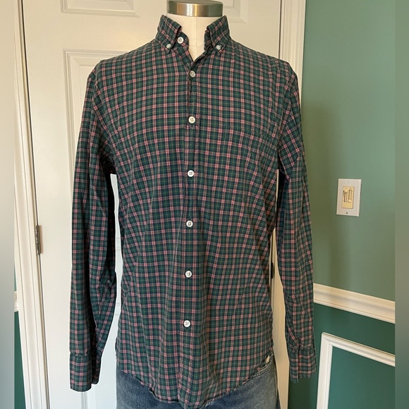 Tartan shirt in green and pink — super classic and original - Picture 2 of 4